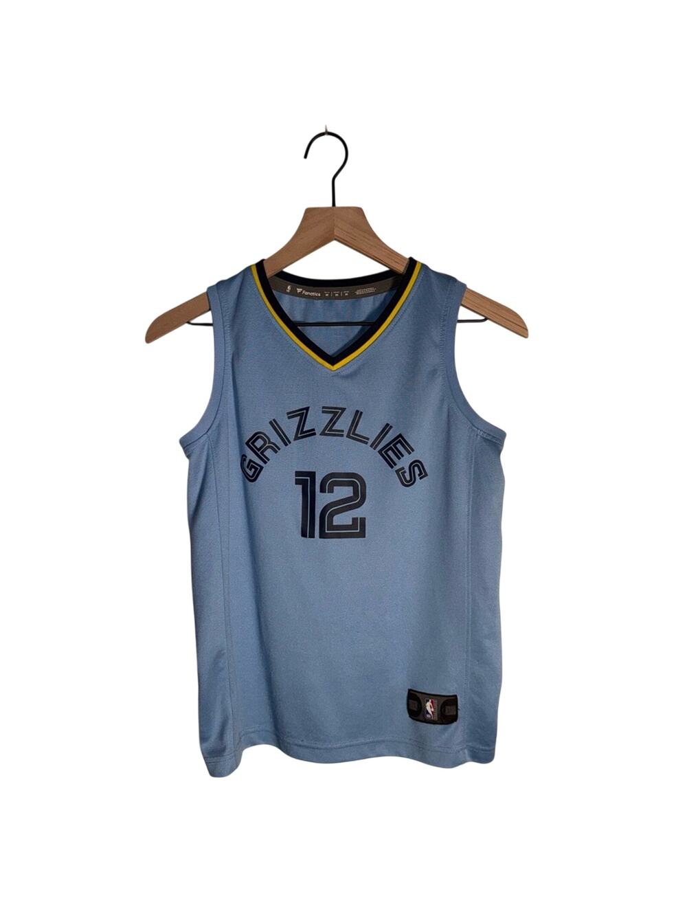 NBA MEMPHIS GRIZZLIES Fanatics youth light blue JA MORANT athletic jersey M